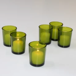 Richland Eastland Votive Holder Green Set Of 12
