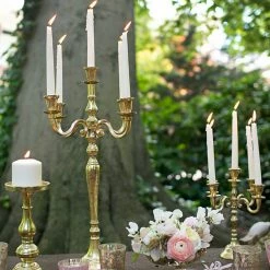 Richland Gold Moretti Candelabra 25in