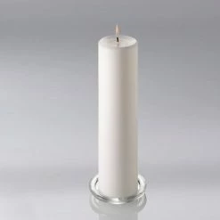 Richland Pillar Candle 3"x12" White Set Of 6 Weddings