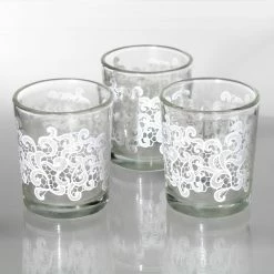 Richland Clouds Lace Votive Holder Set Of 12