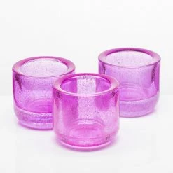 Richland Bubbles Candle Holder Pink Set Of 6