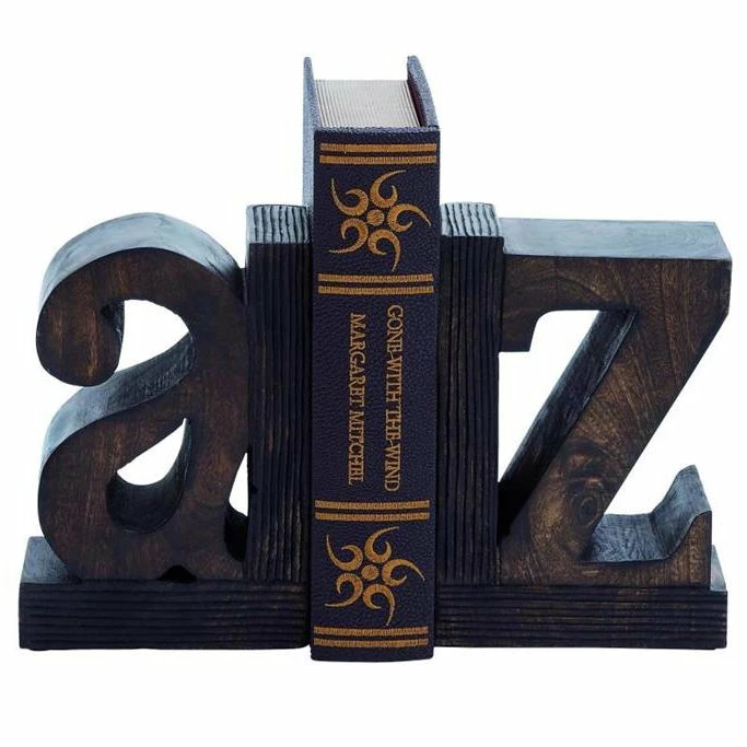 Richland Wooden Alphabet Book Ends 1 Richland Wooden Alphabet Book Ends