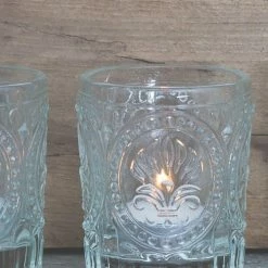 Richland Votive Holder Clear Textured Glass Set Of 12 Shop By Event