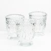 Richland Votive Holder Clear Textured Glass With Base Set Of 12 Shop By Event