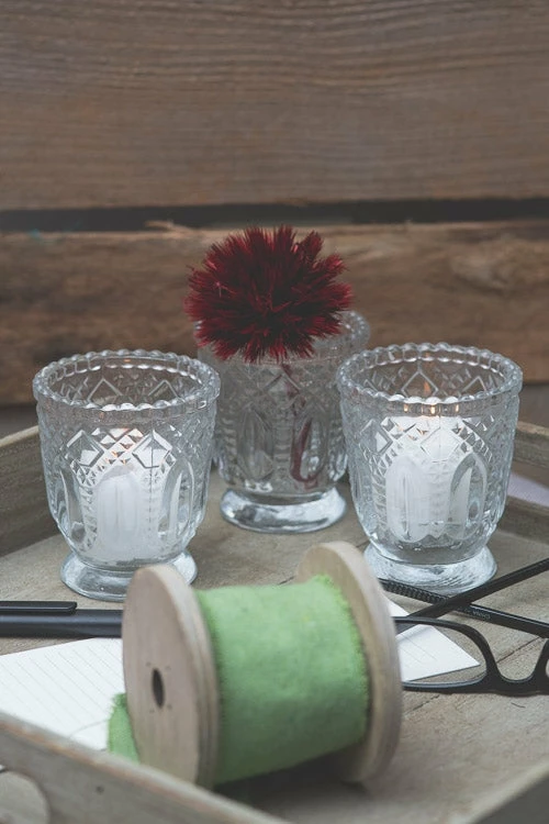 Shop By Event Richland Votive Holder Clear Textured Glass With Base Set Of 48 2 Shop By Event Richland Votive Holder Clear Textured Glass With Base Set Of 48