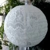 Richland White Lace Fabric Hanging Lanterns 12" Shop By Event