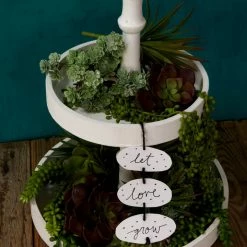 Richland 2-Tier Dessert Stand Round 15.5in