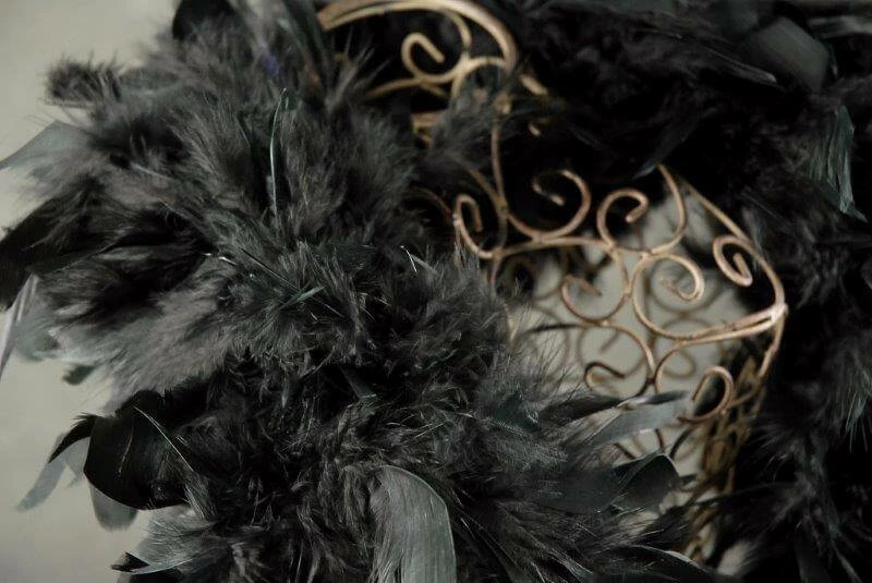 Richland Shop By Event Black Feather Boa 76" X 9" Wide 2 Richland Shop By Event Black Feather Boa 76" X 9" Wide