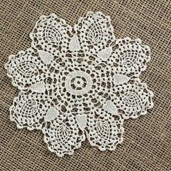 Richland 12 Pineapple 6" Crochet Doilies Ecru Shop By Event