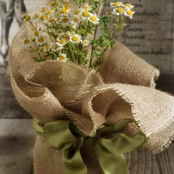 Richland 12 Rustic Burlap Pot Gift Wrap - 20 X 20
