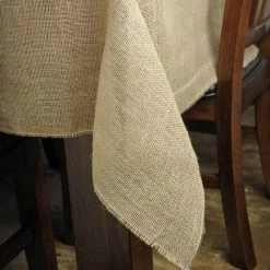 Richland Square Burlap Tablecloth 64 Inch