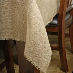Richland Weddings Burlap Square Tablecloth 54in