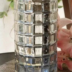 Richland Silver Mercury Glass Cylinder Vase 10in Shop By Event