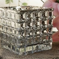Richland Mercury Glass4-3/4" Cube Vase & Candle Holders Shop By Event