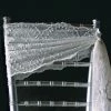 Richland White Soft Embroidered Lace & Tulle 12in Runner And Chair Sash 74in Long