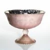 Richland Mercury Glass Compote Pink 5" X 7" Anniversary