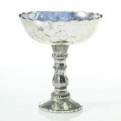 Richland Silver Desiray Compote Vase 8" X 9.5"