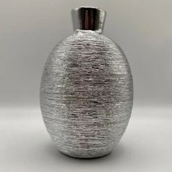 Richland Elegant Vase 6" Silver Ceramic Set Of 4 Anniversary