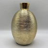 Fall Richland Elegant Vase 6" Gold Ceramic Set Of 4