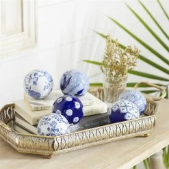 Richland Porcelain Navy & White Balls Set Of 6 Shop By Event