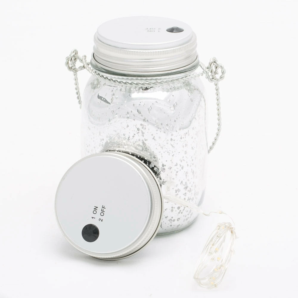 Richland Mason Jar Lid With Warm White LED Fairy Lights (for Regular Mouth Mason Jars) 1 Richland Mason Jar Lid With Warm White LED Fairy Lights (for Regular Mouth Mason Jars)