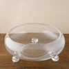 Richland Clear Glass Footed 9.5in. Floating Candle Bowl