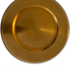 Weddings Richland Beaded Charger Plate 13" Gold