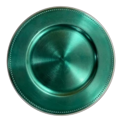 Richland Beaded Charger Plate 13" Aqua Blue Set Of 48