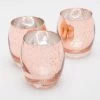 Richland Grande Hurricane Votive Holder Rose Gold Mercury Set Of 72