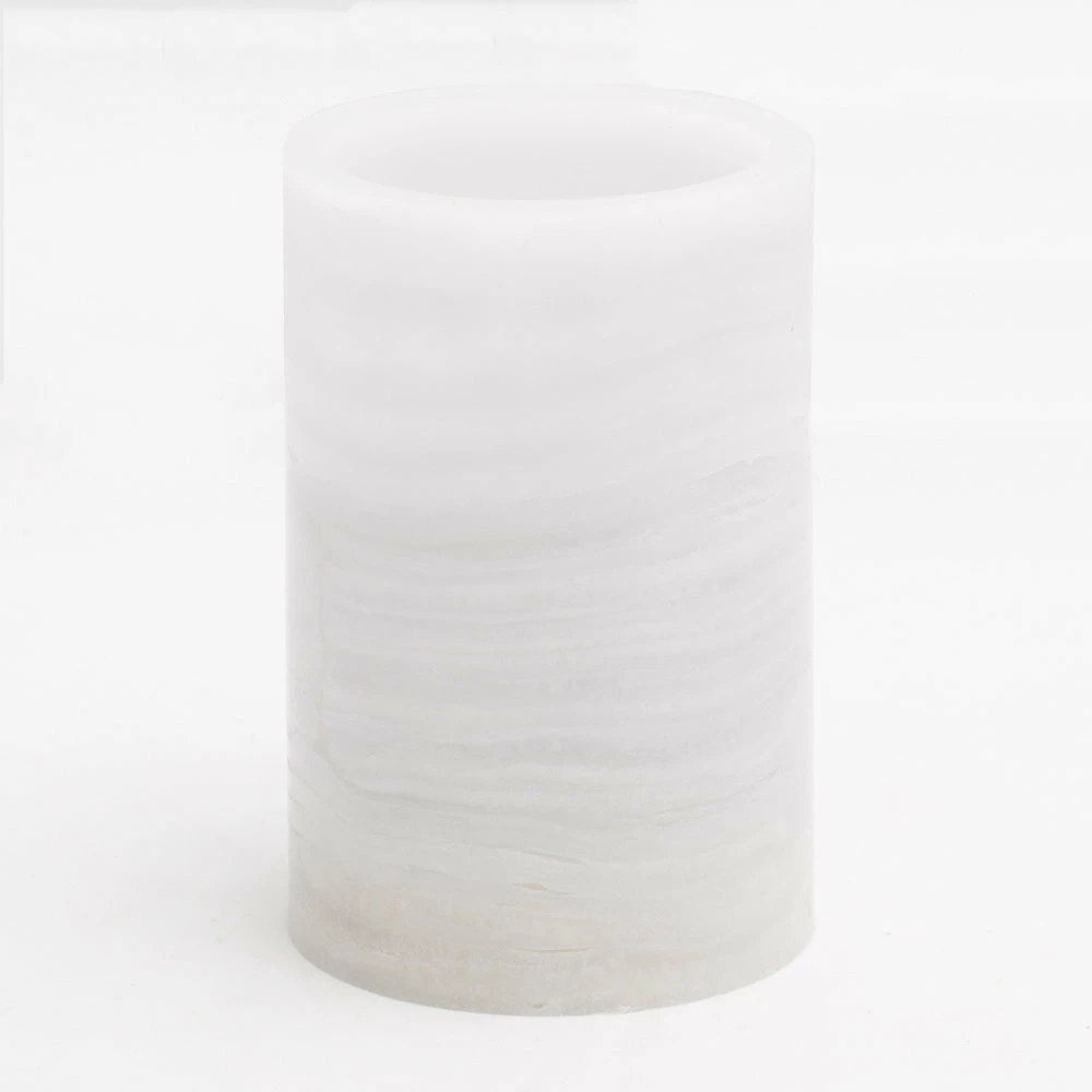 Richland Flameless LED Pillar Candle Marble Set Of 3 4 Richland Flameless LED Pillar Candle Marble Set Of 3