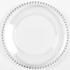 Shop By Event Richland 13" Silver Beaded Plastic Charger Plate Set Of 24
