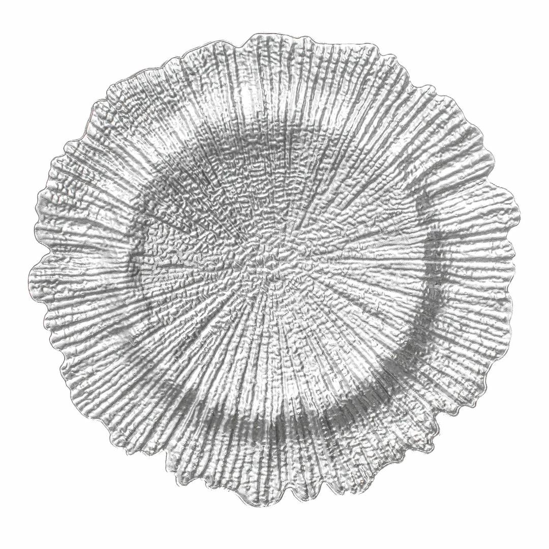 Richland 13" Dripped In Silver Charger Plate Set Of 12 1 Richland 13" Dripped In Silver Charger Plate Set Of 12