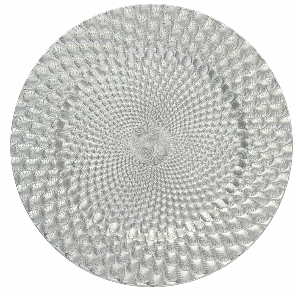 Shop By Event Richland 13" Silver Art Deco Charger Plate Set Of 12 1 Shop By Event Richland 13" Silver Art Deco Charger Plate Set Of 12