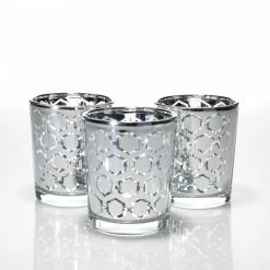 Richland Silver Hexagonal Glass Holder – Small Set Of 72 Shop By Event