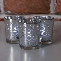 Richland Silver Hexagonal Glass Holder – Small Set Of 72 Shop By Event