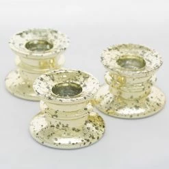 Richland Athena Taper Candle Holder Gold Set Of 12