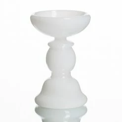 Richland White Glass Pillar Candle Holder 6.5" Shop By Event