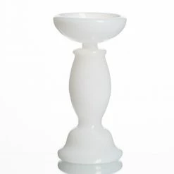 Richland White Glass Pillar Candle Holder Set Of 3 Shop By Event