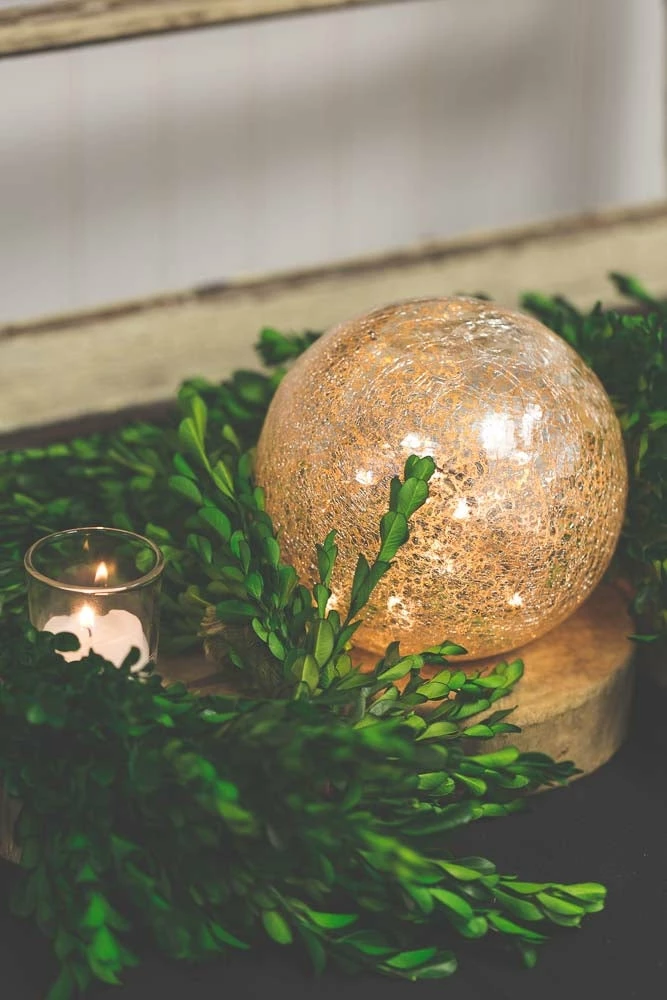 Richland Mercury Glass Sphere With LED Lights 6” Shop By Event 2 Richland Mercury Glass Sphere With LED Lights 6” Shop By Event