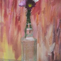 Richland Vintage Square Glass Bottle Clear Set Of 12