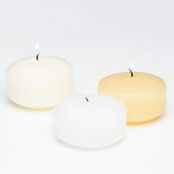 Richland Floating Candles 3" White Set Of 24