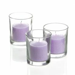 Ceremony Richland Votive Candles & Eastland Clear Votive Holders Set Of 12