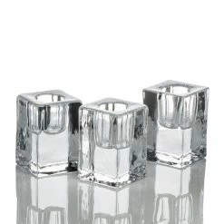 Shop By Event Richland Square Glass Taper Candle Holder 2.5" Set Of 6
