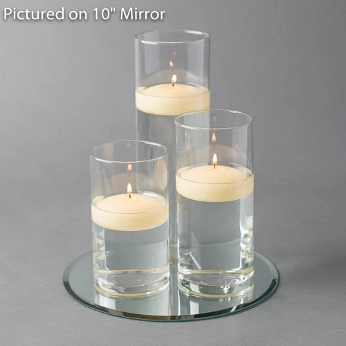 Eastland Round Mirror And Cylinder Vase Centerpiece With Richland 3" Floating Candles Set Of 84 3 Eastland Round Mirror And Cylinder Vase Centerpiece With Richland 3" Floating Candles Set Of 84