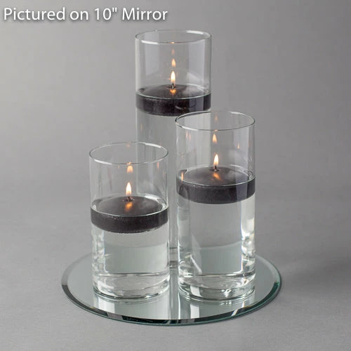 Eastland Round Mirror And Cylinder Vase Centerpiece With Richland 3" Floating Candles Set Of 84 4 Eastland Round Mirror And Cylinder Vase Centerpiece With Richland 3" Floating Candles Set Of 84