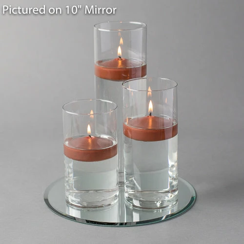 Eastland Round Mirror And Cylinder Vase Centerpiece With Richland 3" Floating Candles Set Of 84 5 Eastland Round Mirror And Cylinder Vase Centerpiece With Richland 3" Floating Candles Set Of 84
