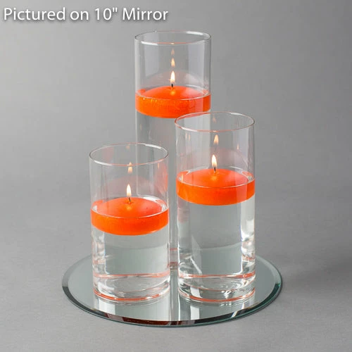 Eastland Round Mirror And Cylinder Vase Centerpiece With Richland 3" Floating Candles Set Of 84 6 Eastland Round Mirror And Cylinder Vase Centerpiece With Richland 3" Floating Candles Set Of 84