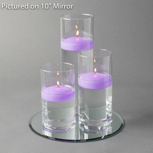 Eastland Round Mirror And Cylinder Vase Centerpiece With Richland 3" Floating Candles Set Of 84 7 Eastland Round Mirror And Cylinder Vase Centerpiece With Richland 3" Floating Candles Set Of 84