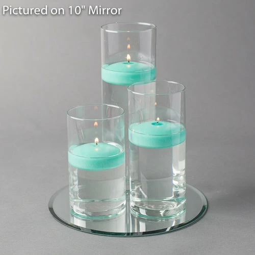 Eastland Round Mirror And Cylinder Vase Centerpiece With Richland 3" Floating Candles Set Of 84 10 Eastland Round Mirror And Cylinder Vase Centerpiece With Richland 3" Floating Candles Set Of 84