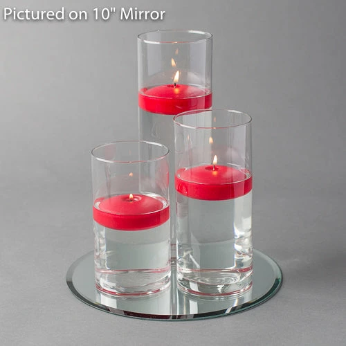 Eastland Round Mirror And Cylinder Vase Centerpiece With Richland 3" Floating Candles Set Of 84 11 Eastland Round Mirror And Cylinder Vase Centerpiece With Richland 3" Floating Candles Set Of 84